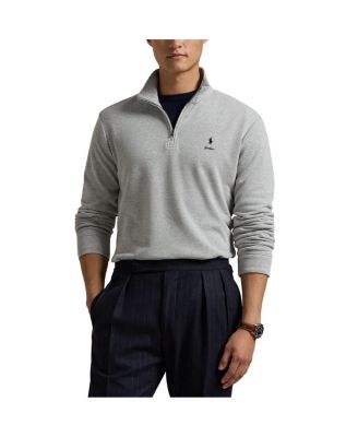 Polo Ralph Lauren - Men's Heather Gray New York Yankees Estate Quarter-Zip Sweatshirt