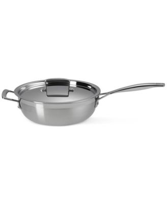 Le Creuset - Classic Stainless Steel Round Chefs Pan, 3.5 Qt.