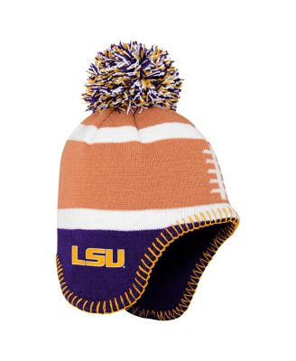 Fanatics - Toddler Brown LSU Tigers Football Head Knit Hat with Pom
