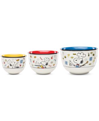 Lenox - Chef Snoopy 3-Pc. Bowl Set