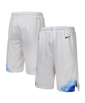 Nike - Big Boys and Girls White Minnesota Timberwolves 2024/25 City Edition Swingman Performance Shorts