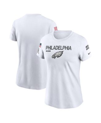 Nike - Women's White Philadelphia Eagles 2024 Salute To Service Legend Performance T-Shirt