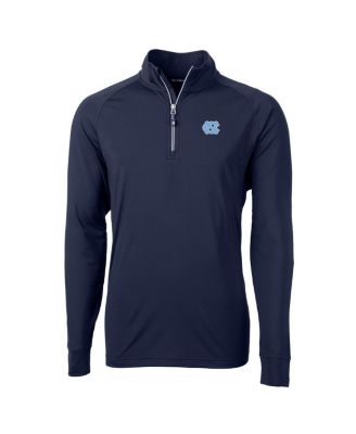 Cutter & Buck - Men's Navy North Carolina Tar Heels Adapt Eco Knit Quarter-Zip Pullover Jacket