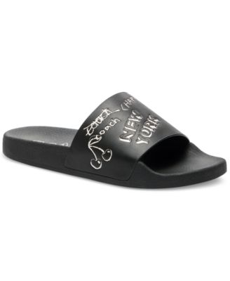 COACH - Women's Udele Sketch Print Slide Sandals