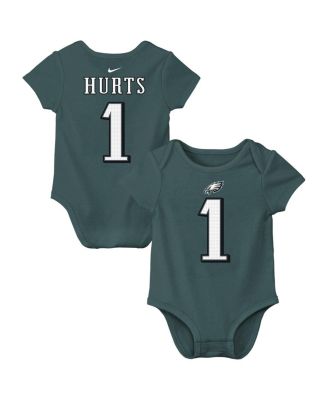 Nike - Baby Boys and Girls Jalen Hurts Midnight Green Philadelphia Eagles Player Name Number Bodysuit
