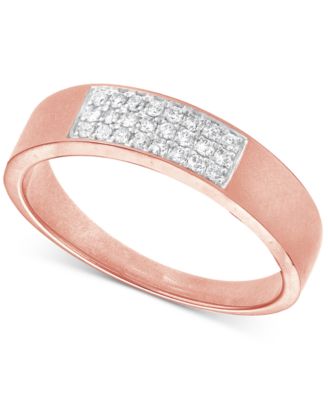 Macy's - Diamond Cluster Ring (1/5 ct. t.w.) in 10k Rose Gold