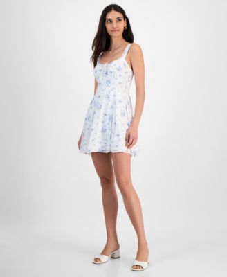 And Now This - Women's Sweetheart-Neck Sleeveless Mini Dress