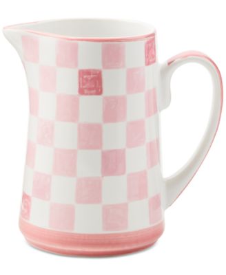 Mackenzie-Childs - Pink Check Pitcher