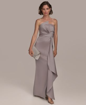 Donna Karan New York - Women's Asymmetric Twist Strapless Gown