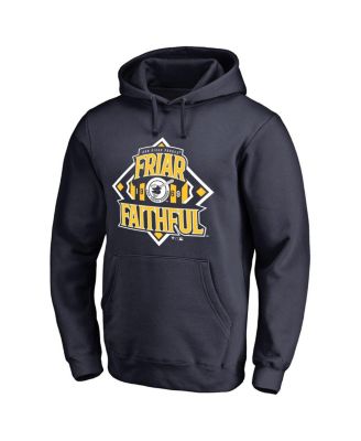 Fanatics Mto Label - Men's Navy San Diego Padres Hometown Collection Friar Faithful Pullover Hoodie