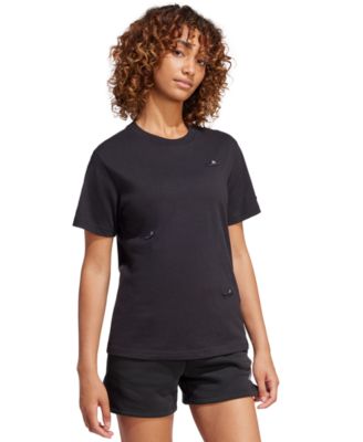 adidas - Women's Cotton Logo Slide Crewneck T-Shirt