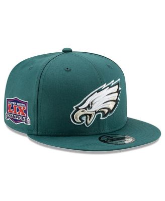 New Era - Men's Midnight Green Philadelphia Eagles Super Bowl LIX Champions Side Patch 9FIFTY Snapback Hat