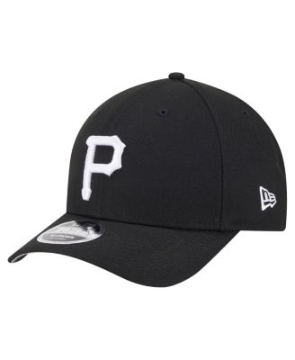 New Era - Men's Black Pittsburgh Pirates Player Replica 9FORTY Adjustable Hat