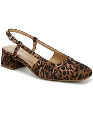 Naturalizer - Women's Harper Block Heel Square Toe Slingback Pumps