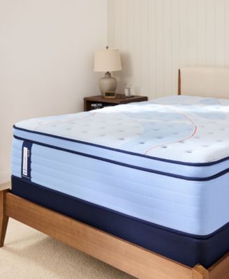 Sealy - Posturepedic Kersall 15" Medium Euro Pillowtop Mattress Set - Full