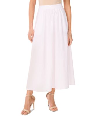 Vince Camuto - Women's A-Line Linen-Blend Skirt