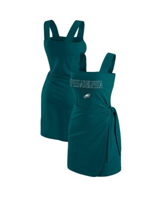 WEAR by Erin Andrews - Women's Midnight Green Philadelphia Eagles Wrap Dress