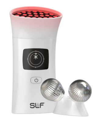 Tzumi - SLF 2-in-1 Microcurrent Facial Device LED Red Light Therapy Massager Tool