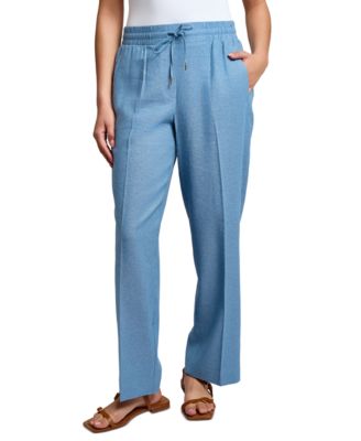 Jones New York - Women's Crossdye Pull-On Wide-Leg Pants