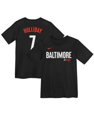Nike - Preschool Jackson Holliday Black Baltimore Orioles City Connect Player Name Number T-Shirt