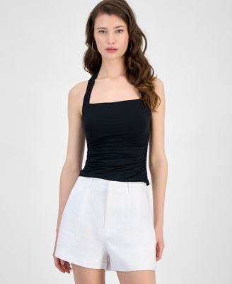 GUESS - Women's Nora Shirred Halter Tank Top