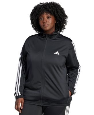 adidas - Plus Size Essentials Tricot Three Stripes Track Jacket