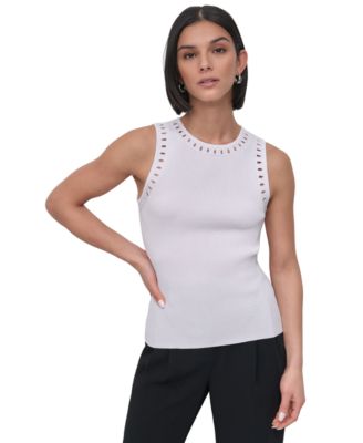 DKNY - Petite Knit Sweater Tank Top