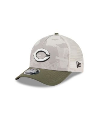 New Era - Men's Light Beige/Olive Cincinnati Reds 2025 Armed Forces Day 9FORTY M-Crown A-Frame Adjustable Hat