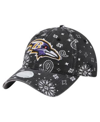 New Era - Women's&nbsp;Black Baltimore Ravens Paisley 9TWENTY Adjustable Hat