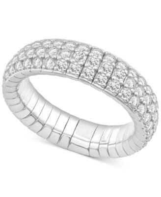 Macy's - Diamond Multirow Eternity Stretch Flexible Eternity Band (2 ct. t.w.) in 14k Gold