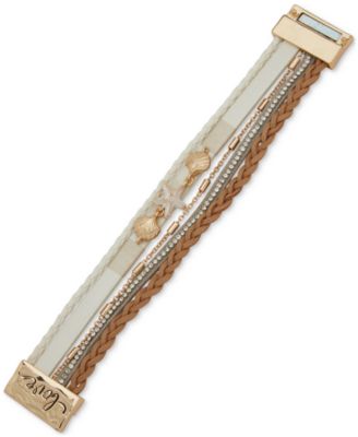 lonna & lilly - Gold-Tone Sea-Motif Multi-Row Wrap Bracelet