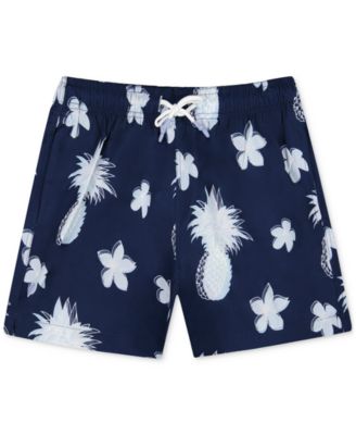 Sunset x Vine - Men's Tropical-Pattern Woven Swim Trunks