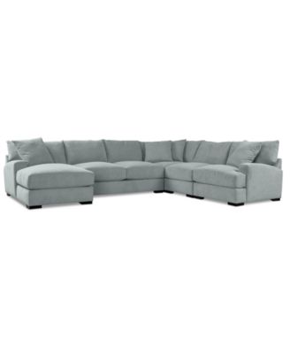 Furniture - Rhyder 5-Pc. Fabric Chaise Sectional