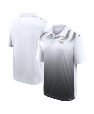 Logo Athletic - Men's White/Black Pittsburgh Steelers Sandlot Game Polo Shirt