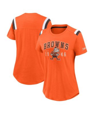 Nike - Women's&nbsp;Orange Cleveland Browns Historic Slub Fashion T-Shirt