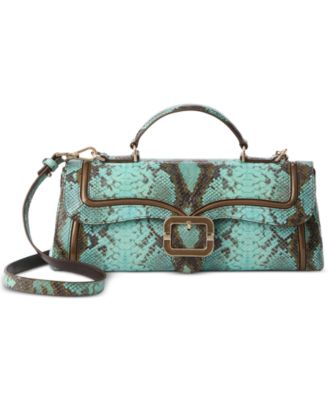 Brahmin - Dayan Turquoise-Stone Tecoma Leather Satchel