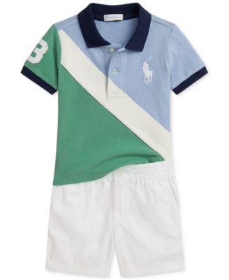 Polo Ralph Lauren - Baby Boys Mesh Polo Shirt & Twill Short Set
