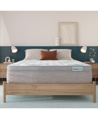 Beautyrest - Bashful Lullaby 14.25" Medium Pillow Top Mattress Set - Queen