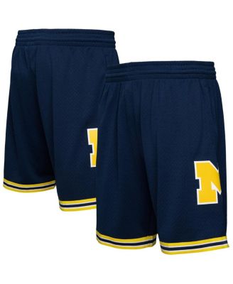 Mitchell & Ness - Men's Navy Michigan Wolverines 1991/92 Road Swingman Shorts