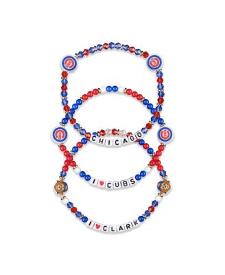 FOCO - Chicago Cubs 3-Pack Friendship Bracelet, Set of 3