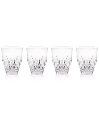 Q Squared - Aurora Crystal 4-Pc. Stemless Wine Glass Set