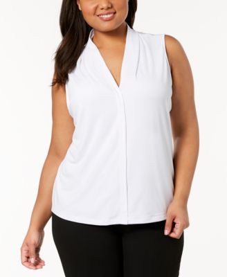 Calvin Klein - Plus Size V-Neck Top