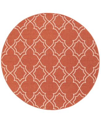 Livabliss - Alfresco ALF-9591 Rust 5'3" Round Area Rug