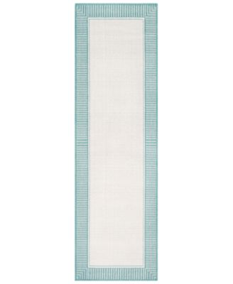 Livabliss - Alfresco ALF-9680 Teal 2'3" x 11'9" Runner Area Rug