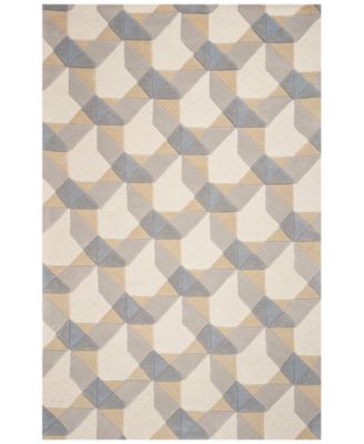 Kas - Eternity Elements 1060 Ivory/Grey 3'3" x 5'3" Area Rug