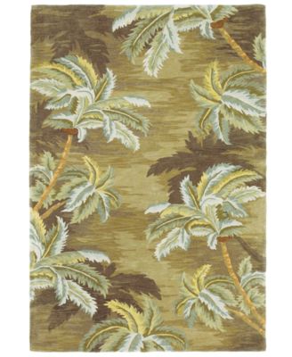 Kas - Sparta Palm Trees 3102 Moss 5'3" x 8'3" Area Rug