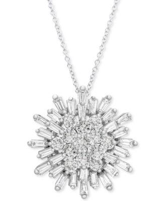 Wrapped in Love - Diamond Starburst 20" Pendant Necklace (1-1/2 ct. t.w.)