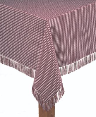 Lintex - Homespun Wine 100% Cotton Tablecloth 60"X102"