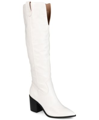 Journee Collection - Women's Therese Extra Wide Calf Cowboy Boots