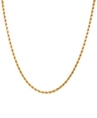 Macy's - Lightweight Rope Link 22" Chain Necklace in 10k Gold
